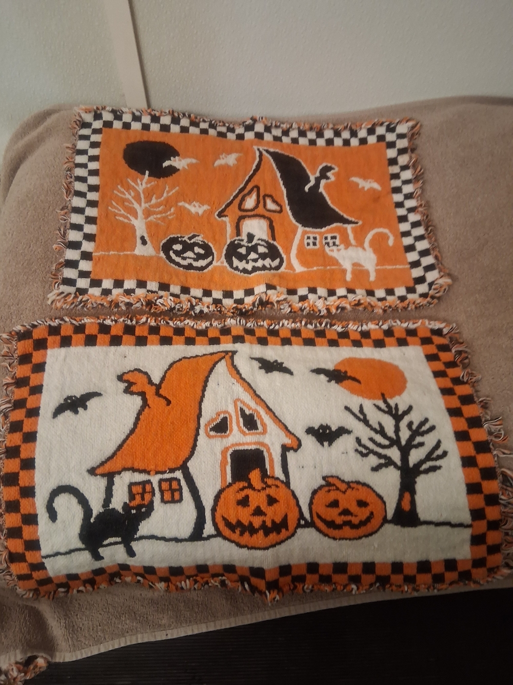Vintage Halloween Woven Placemats Set Of 4